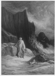 Die Auffindung von König Arthur, Illustration aus 